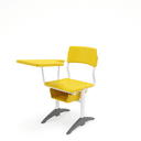 Conjunto com Prancheta Escamoteável R Juvenil (Amarelo)